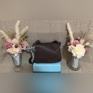 Vintage Coach 9332 Brown Flap Bag